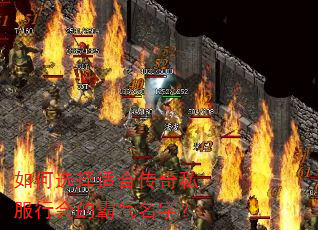 如何选择适合传奇私服行会的霸气名字? 如何选择适合传奇私服行会的霸气名字?