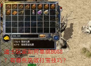 道士玩家如何单挑BOSS?有哪些高效打宝技巧? 道士玩家如何单挑BOSS?有哪些高效打宝技巧?