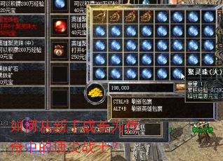 如何从新手成长为传奇中的顶尖战士? 如何从新手成长为传奇中的顶尖战士?