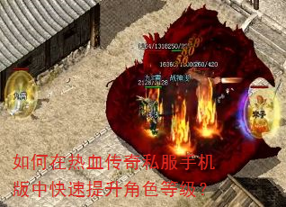 如何在热血传奇私服手机版中快速提升角色等级? 如何在热血传奇私服手机版中快速提升角色等级?