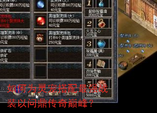 如何为灵宠搭配最强战装以问鼎传奇巅峰? 如何为灵宠搭配最强战装以问鼎传奇巅峰?